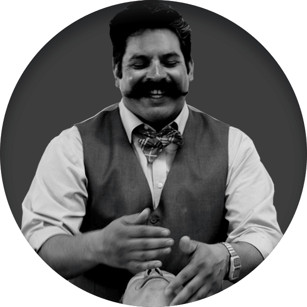 Barber Shaving Client Beard 1 Barber Shaving Client Beard 1